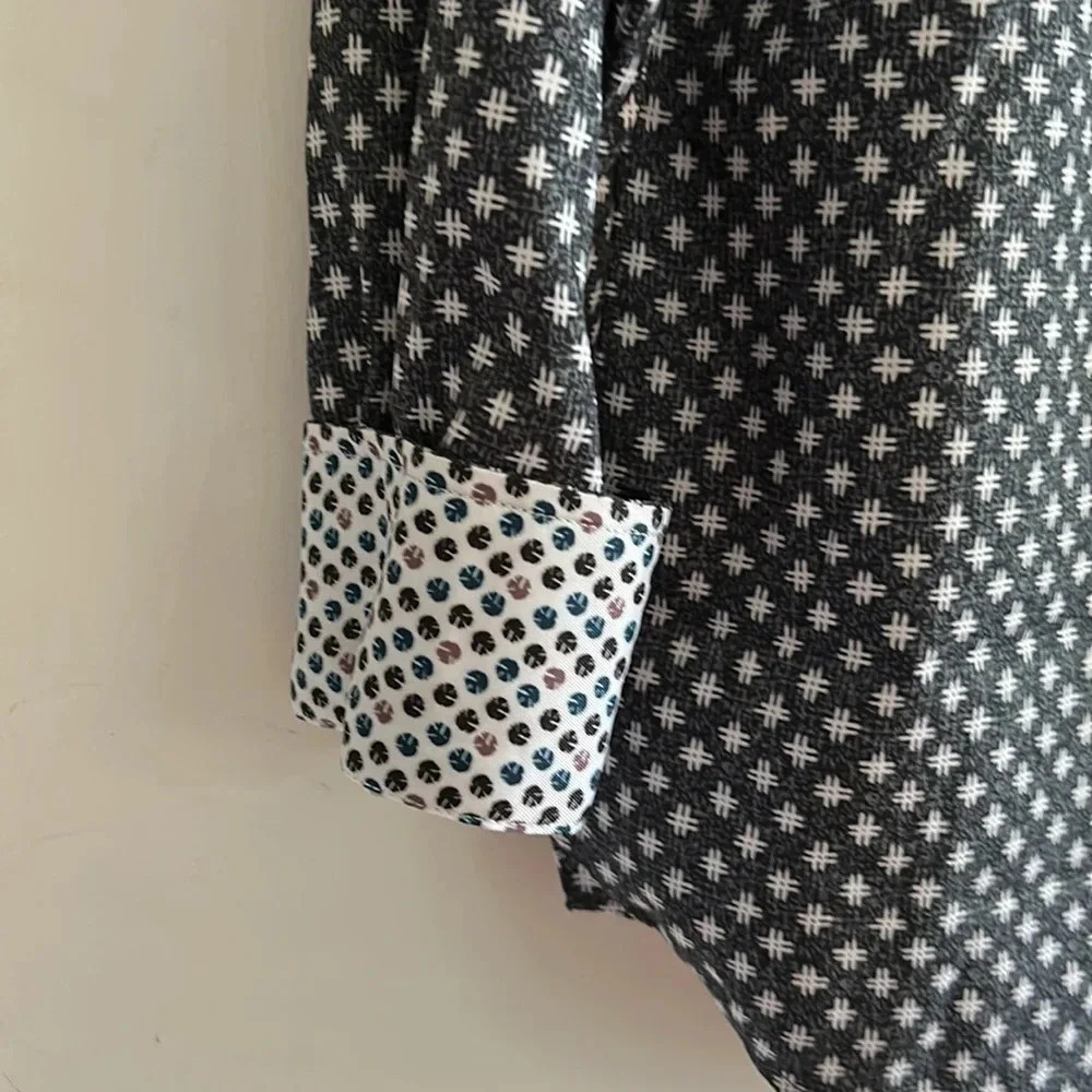 AKA Men shirt,Small , NWT! PTP 21” multicolor , contrasting cuffs,grad,prom